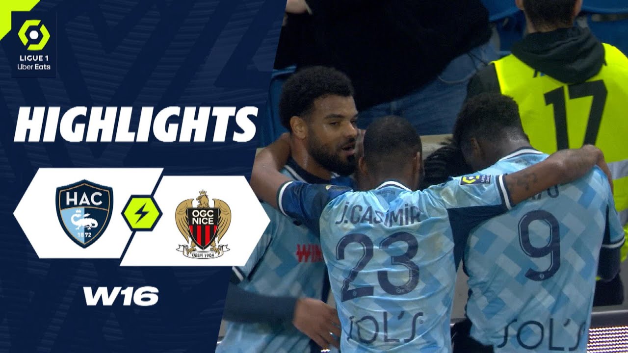 HAVRE AC - OGC NICE (3 - 1) - Highlights - (HAC - OGCN) / 2023-2024