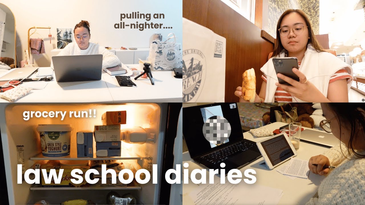 📚 Law School Diaries: All-Nighter Study Grind 🌙 | Grocery Run 🛒 + Ramen Dinner 🍜 🎀 | PHILIPPINES