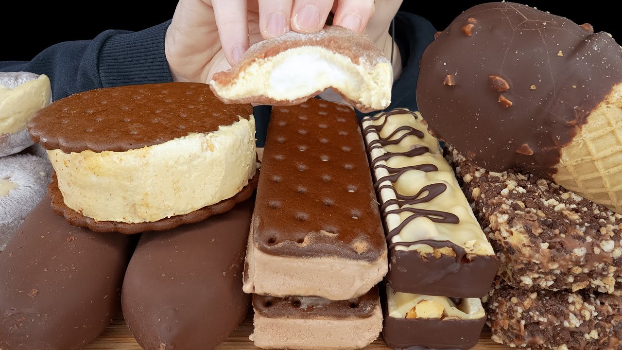 ASMR Chocolate Ice Cream *Magnum, Kind Frozen, S'mores Mochi, Reese's Sandwich, Jumbo Cone