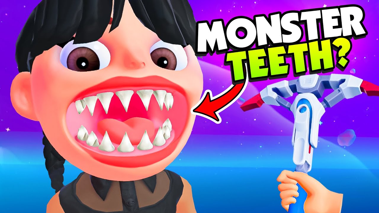 Даём людям жуткие чудовищные зубы! - (VR Dentist Sim)