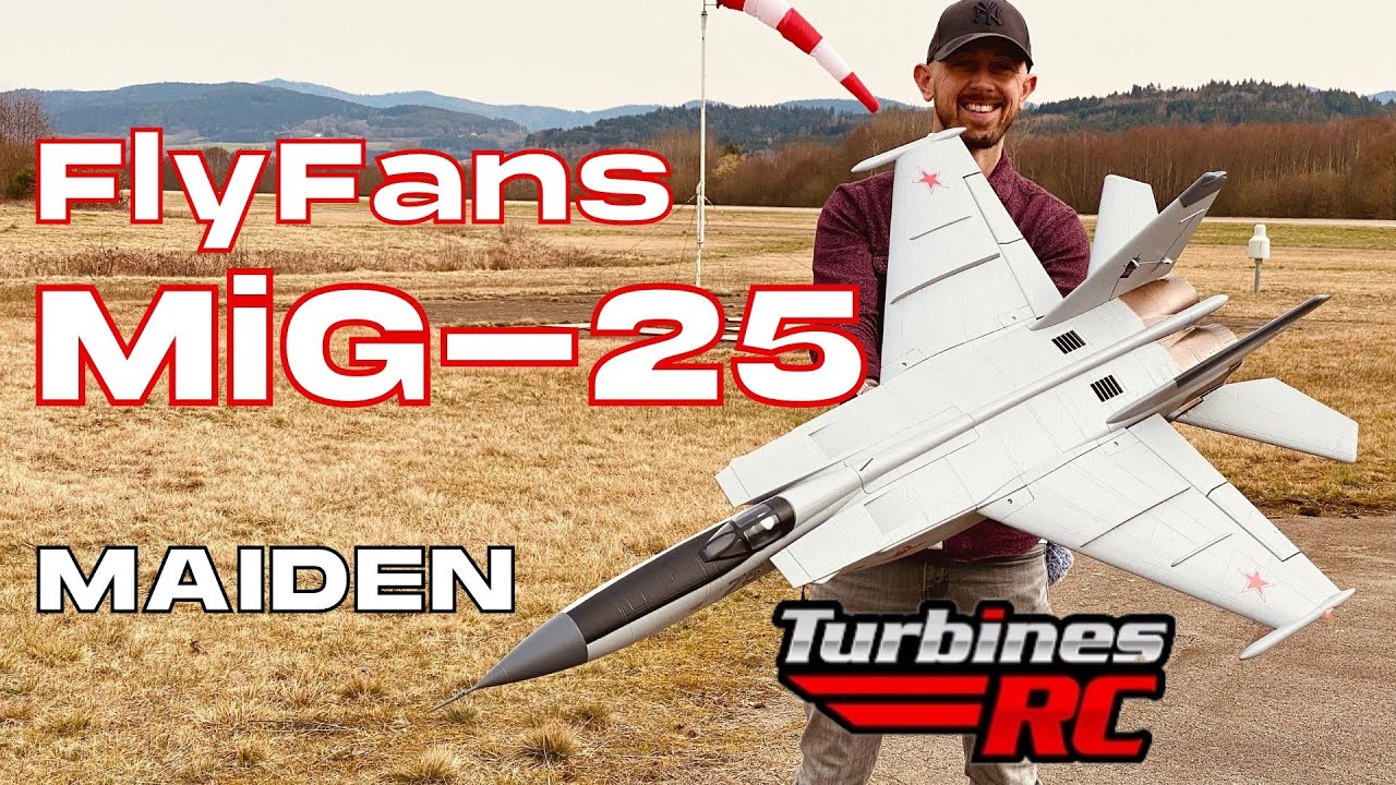 FlyFans MiG-25 Russian Twin 64mm EDF Jet | MAIDEN FLIGHTS | Full FLIGHT REVIEW (English/Français) 4K