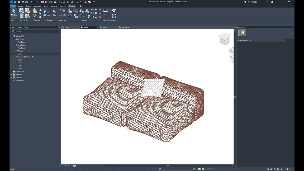 Как превратить модель из 3ds Max в семейство мебели Revit со спецификацией