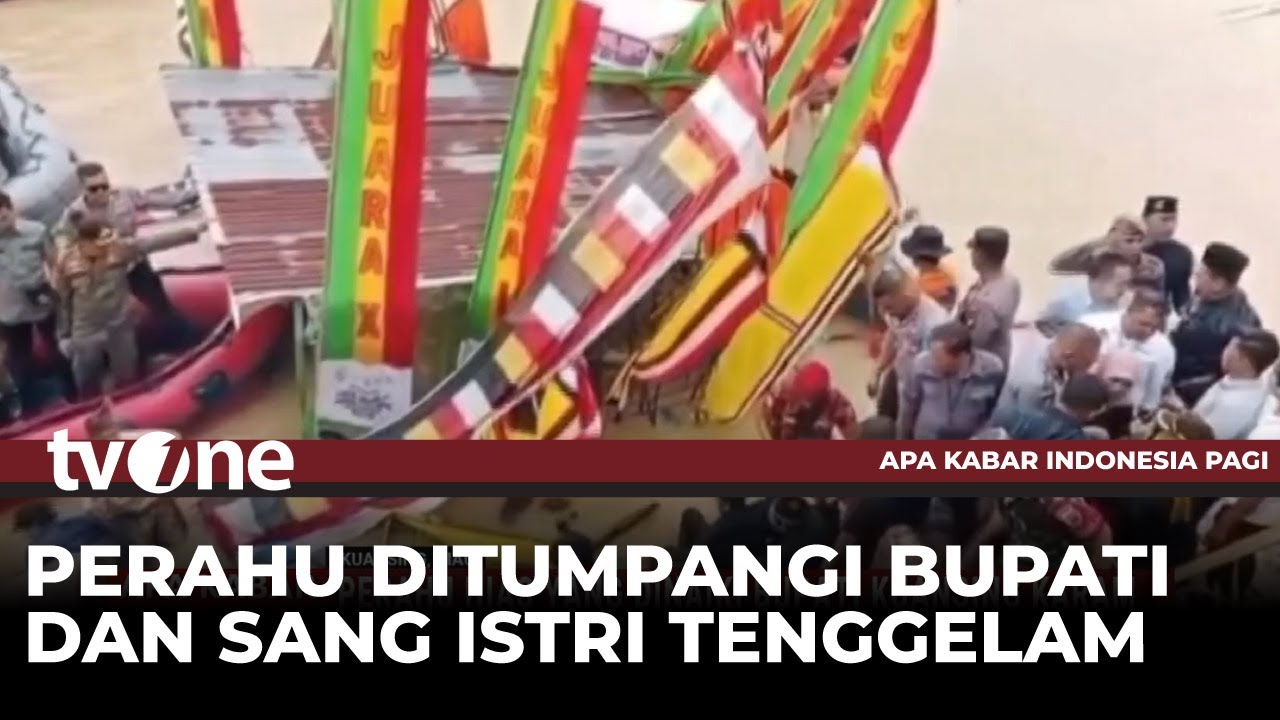 Pembukaan Ajang Pacu Jalur, Perahu Hias yang Ditumpangi Bupati Kuansing Tenggelam | AKIP tvOne