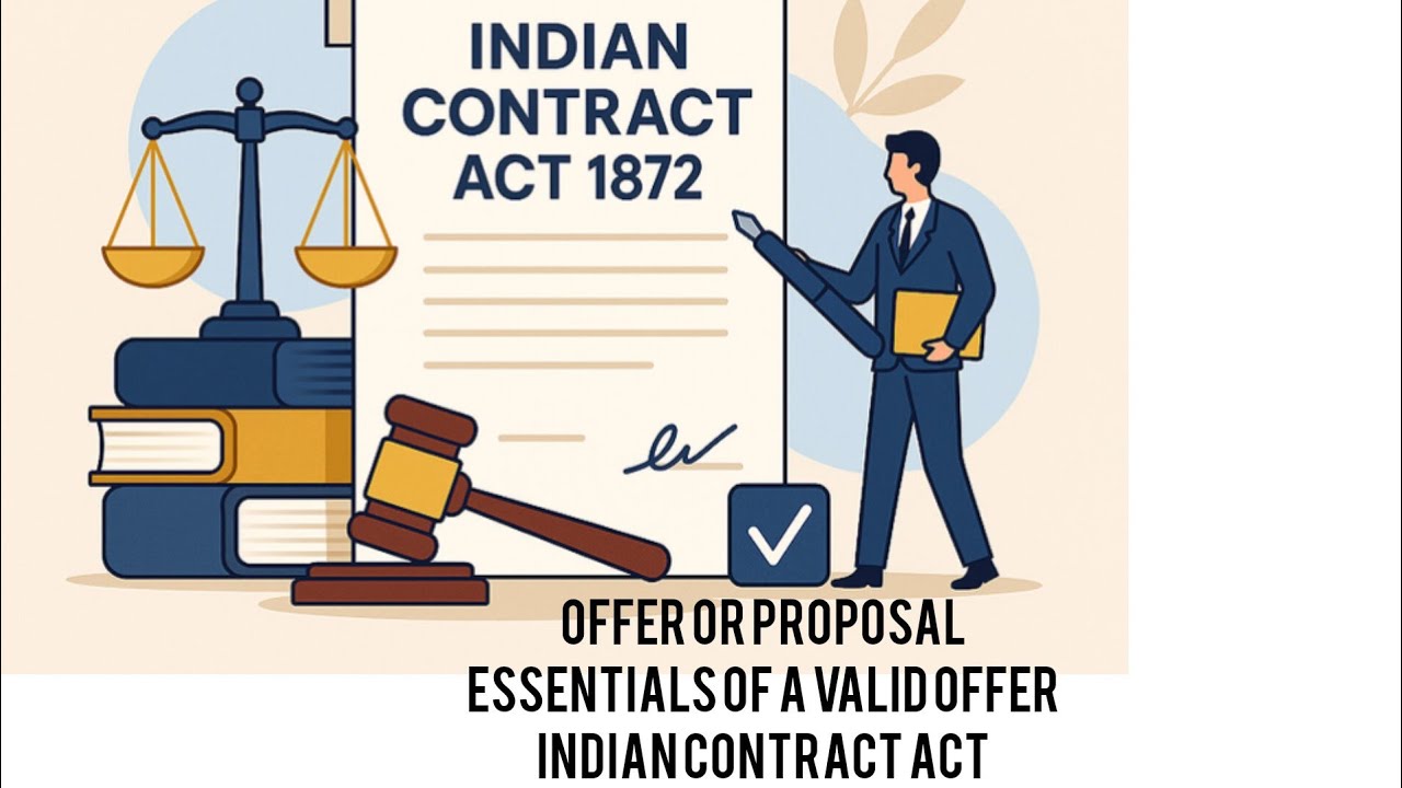 Offer or Proposal / Essentials of a Valid Offer / Indian contract Act / Malayalam 