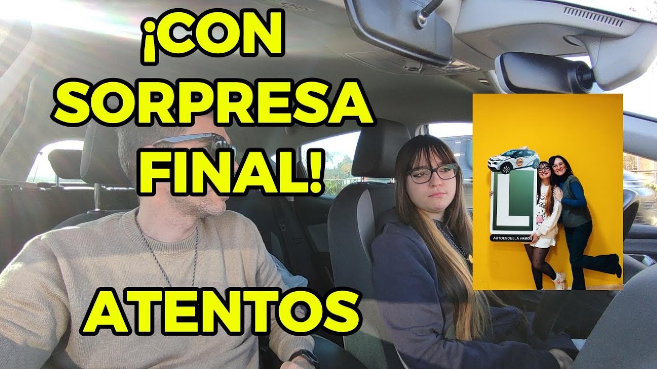 Andrea examen practico de coche por Guadalajara