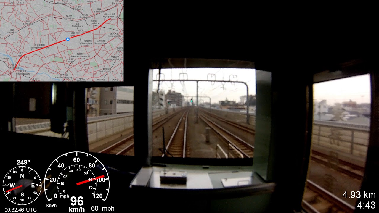 [GPS POV] Odakyu Odawara Line (Rapid Express) - Yoyogi-Uehara to Noborito