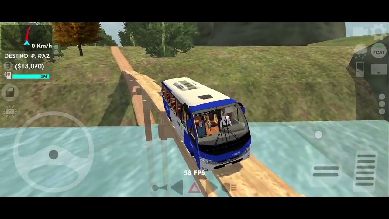 Off-Road Bus Adventure in the Village - Amezing Driving 😱 Mobile Bus simulator Android Gameplay 
