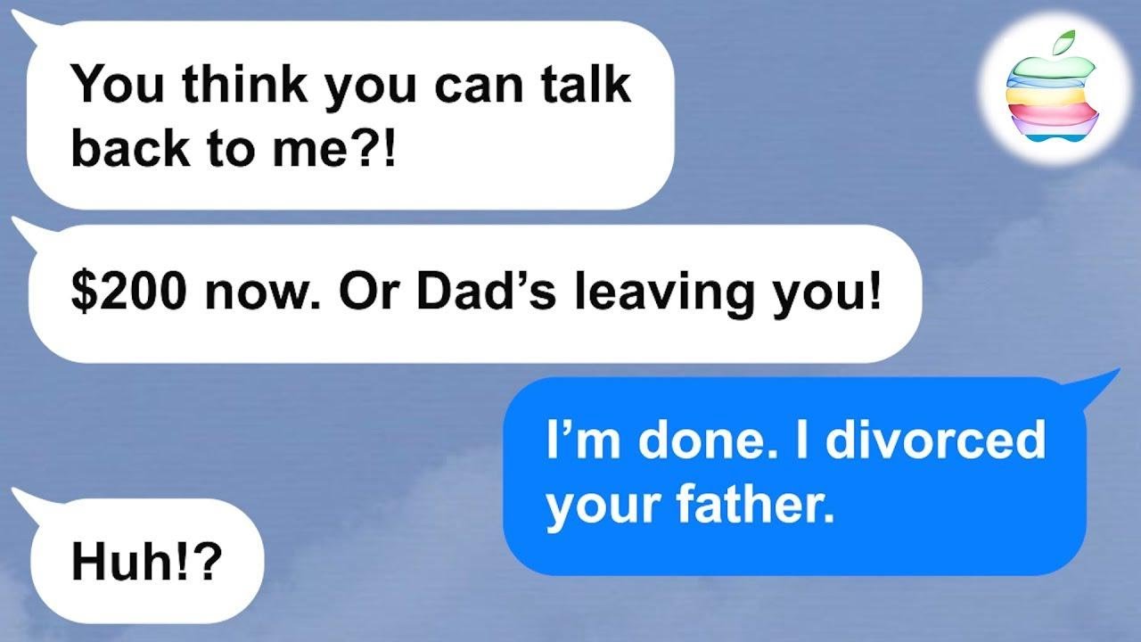 【Apple】My stepdaughter treats me like a maid but when I tell her I'm divorcing her dad... LOL!!