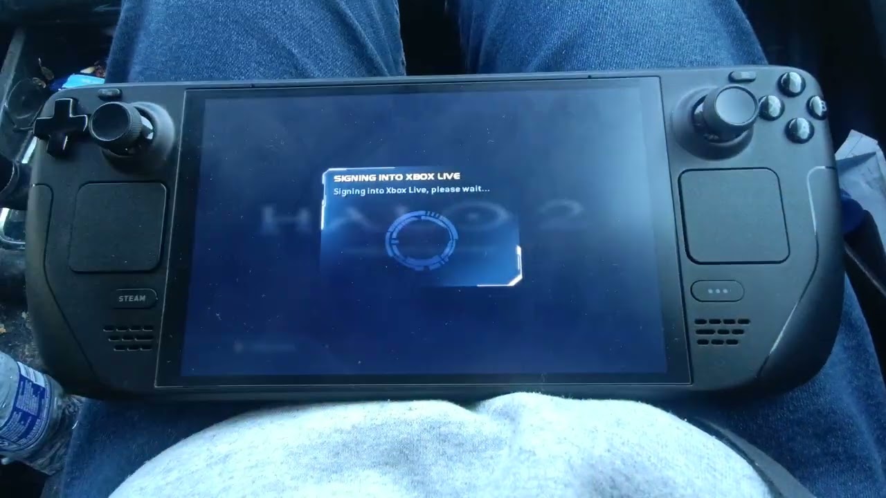 Halo 2 XEMU Insignia on the Way Home From Thanksgiving 