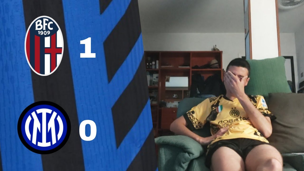 DOCCIA FREDDA! ORSOLINI AL 94'...BOLOGNA-INTER 1-0 | LIVE REACTION TIFOSI INTERISTI