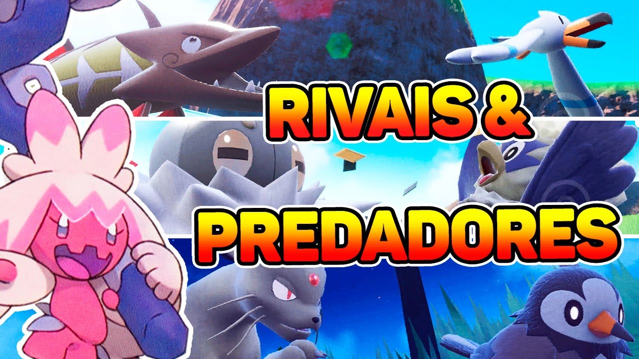PREDADORES E RIVAIS NA REGIÃO DE  PALDEA !! Pokémon Scarlet & Violet