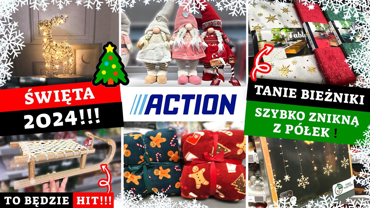 🎅🏻🎄 ACTION ŚWIĘTA 2024!!! 🎄🎅🏻 Tanie bieżniki i obrusy!!! 😍 CUDNE DEKORACJE!!! 🤩🤩🤩