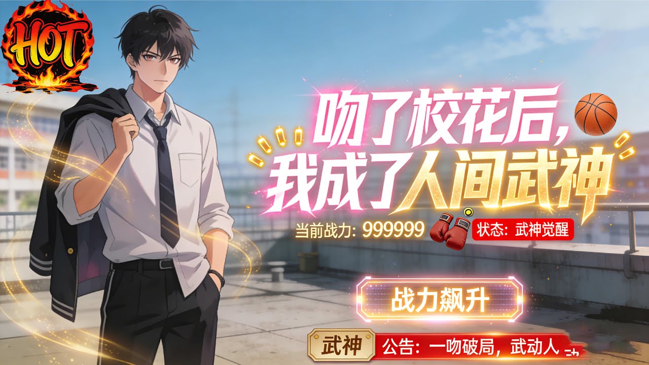 ✨【强推】《吻了校花后，我成了人间武神 》1--62集气海境“废柴”顾清尘在赐福仪式上觉醒“神灵殿系统”，为激活系统当众强吻SS级校花洛雨漓，从而卷入#穿越 #末世 #异能 ##动态漫画# 漫野推文