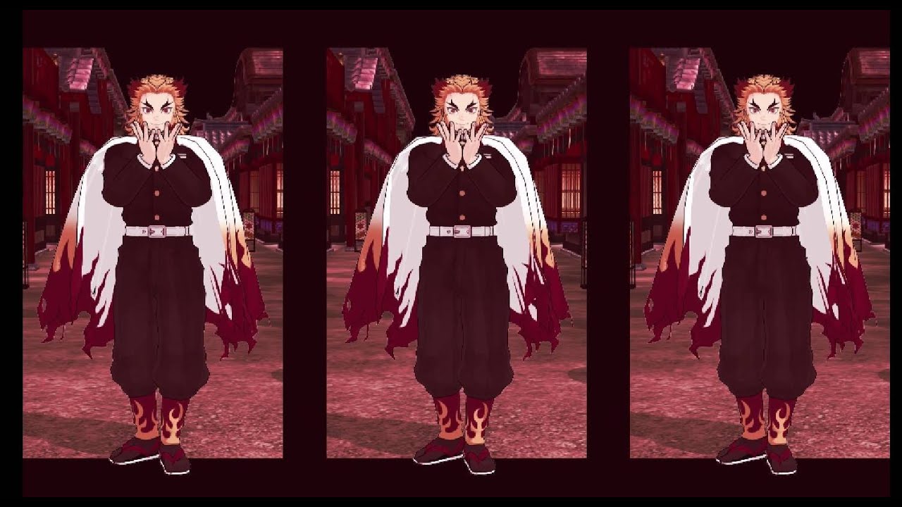 【鬼滅のMMD・飛び出すエフェクト】フォニイ【 煉獄杏寿郎】