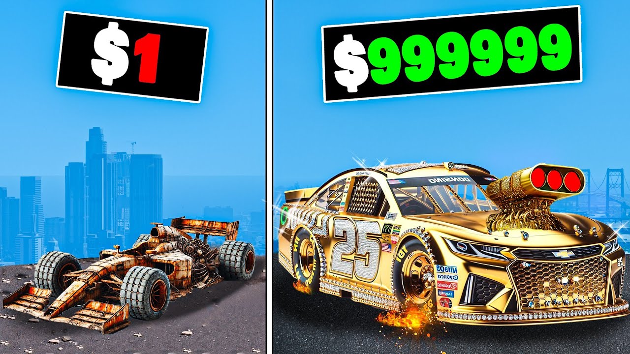 $1 to $1,000,000 Race Cars in GTA 5