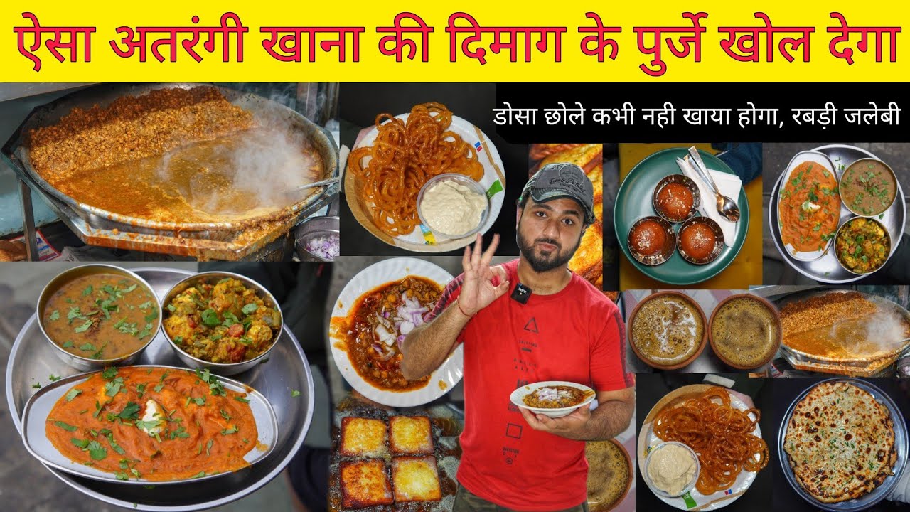 SUPERFAST Desi Dhaba Food || Dosa Chole, Soup, Rabri Jalebi & More || Faridabad Street Food