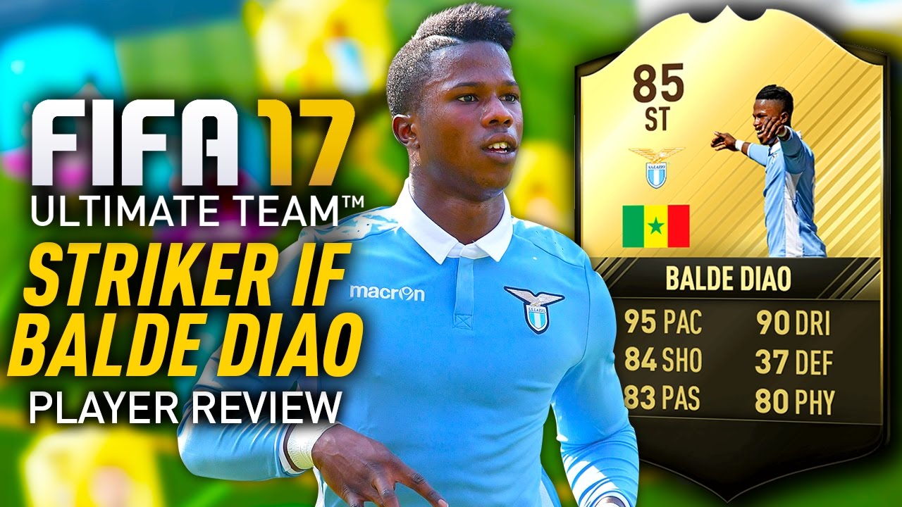 FIFA 17 IF KEITA BALDE DIAO (85) *STRIKER* PLAYER REVIEW! FIFA 17 ULTIMATE TEAM!