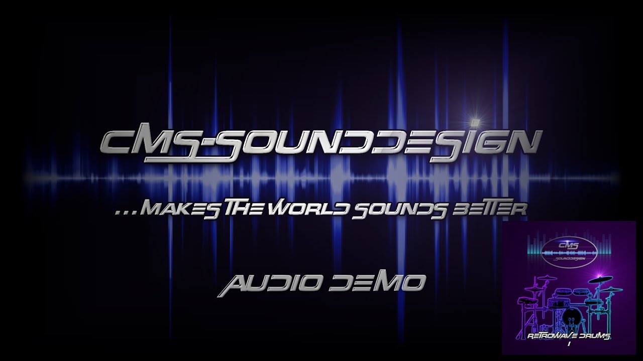 CMS-Sounddesign - CMS Retrowave Drums 01 - Audio Demo