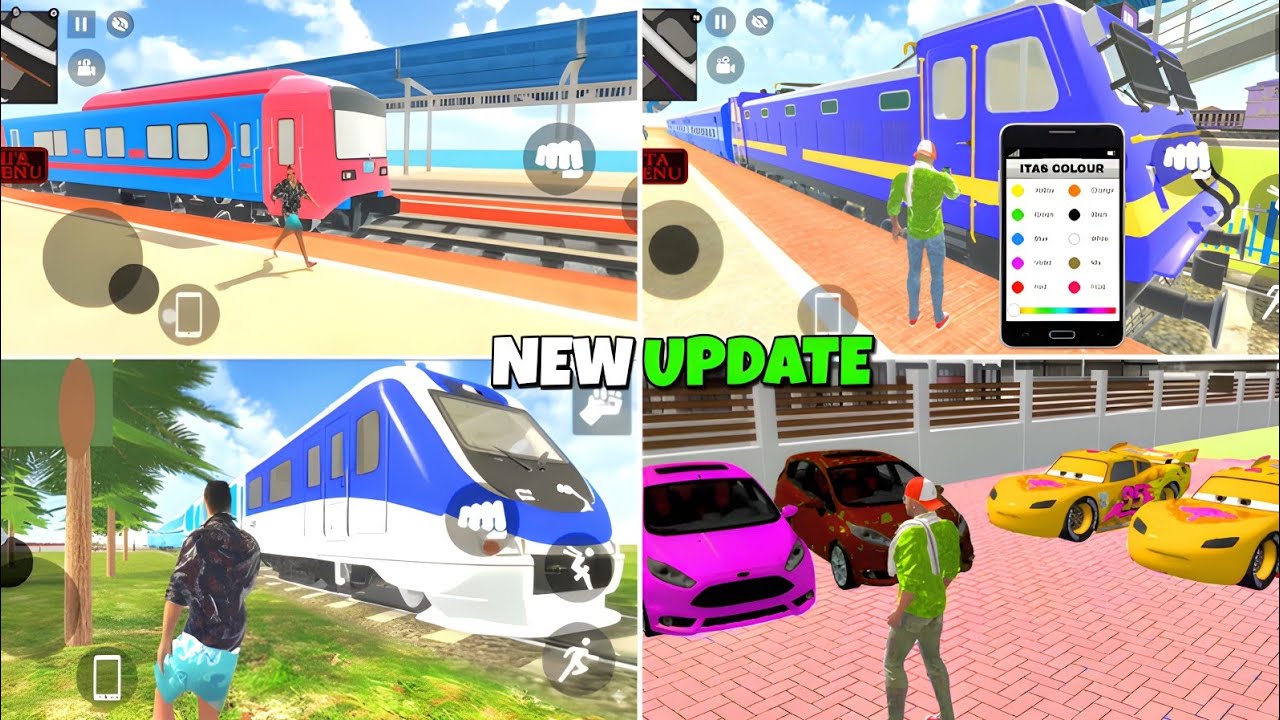 Indian Theft Auto Simulator New Update 🤯+Train Colour Future And New Train Future| New Secret Future