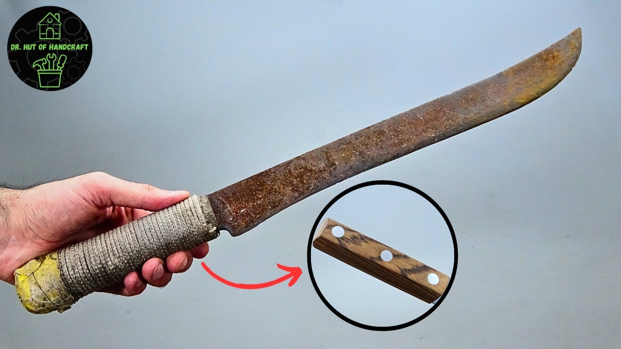 Is this 7€ flea market machete homemade? Full restoration! I Dr. Hut of Handcraft