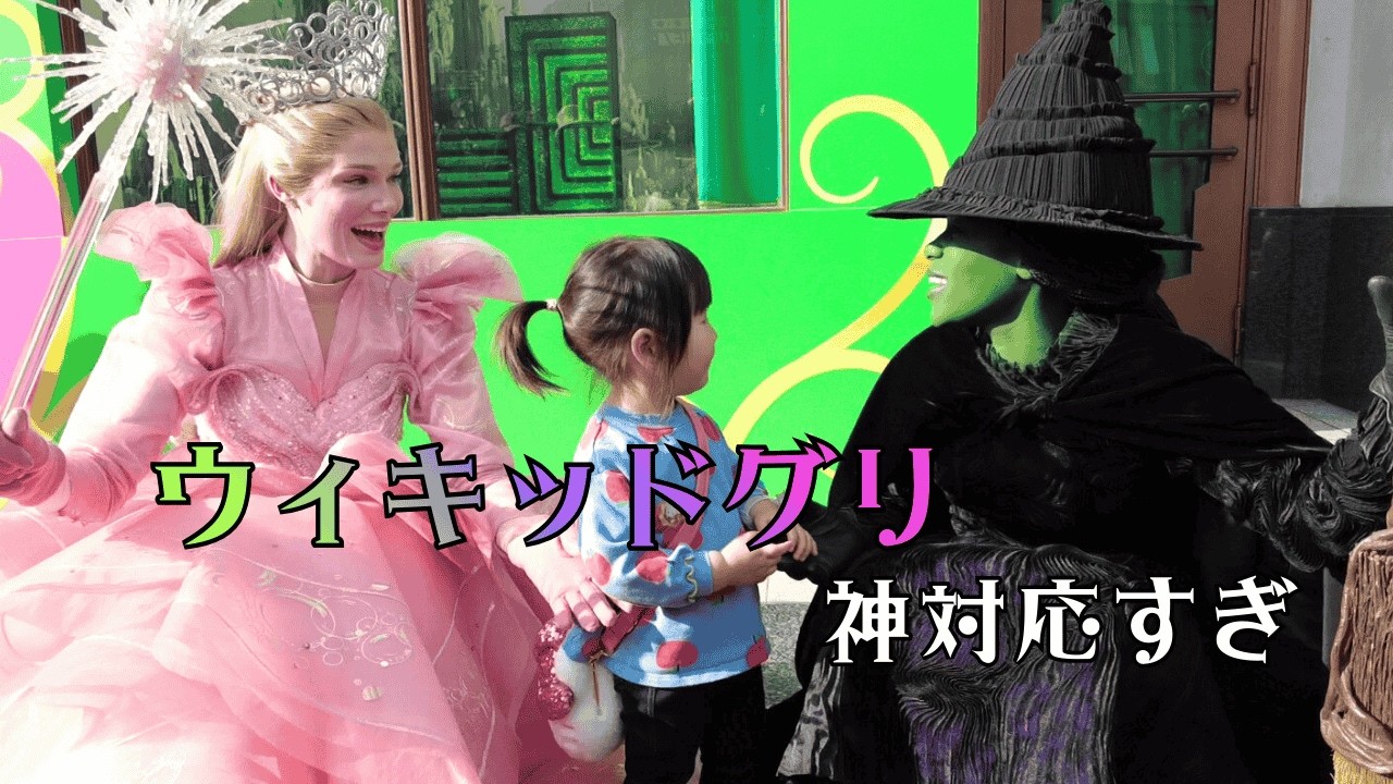 2歳、USJで推しに出会う｜魔法にかけられた日