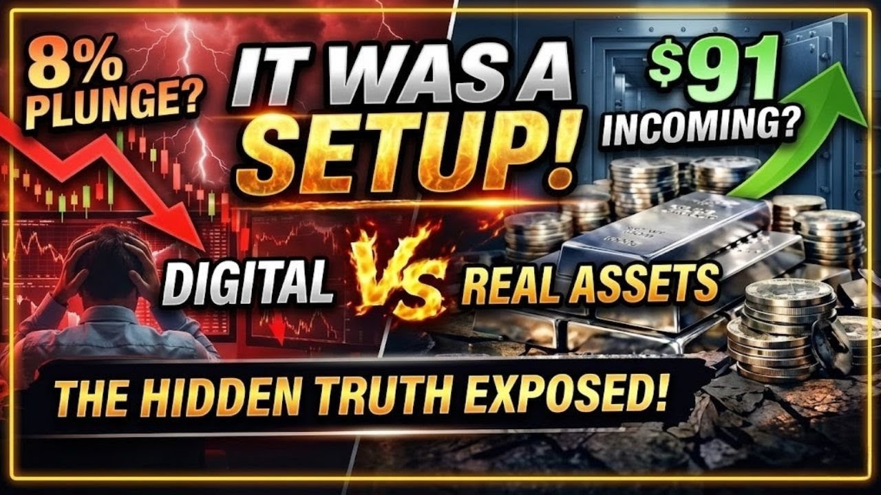 SILVER MARKET RIGGED? 🚨 The 8% Crash Was a Total Trap! | Paper vs Physical Reality ($91 Coming?)