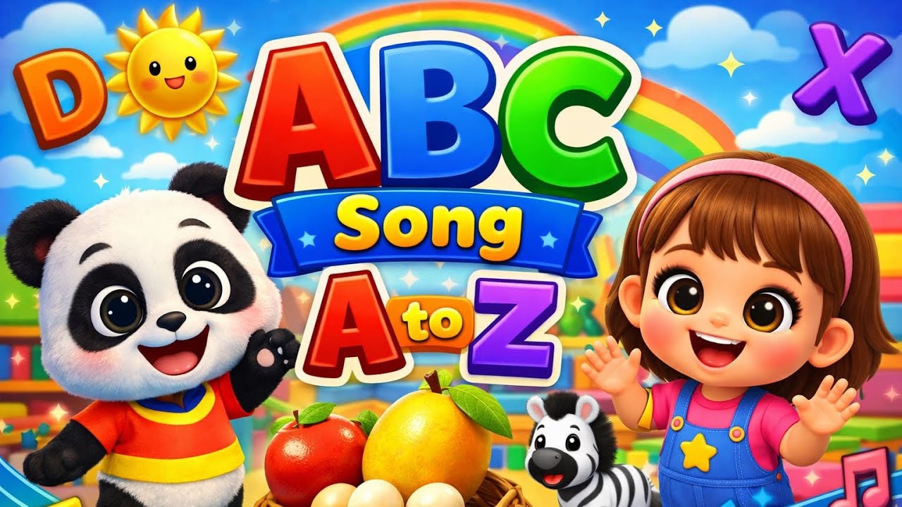 ABC Song A to Z 🐼👶 | Learn Alphabets with| Kids Learning Nursery Rhymes | giggle tots rhymes