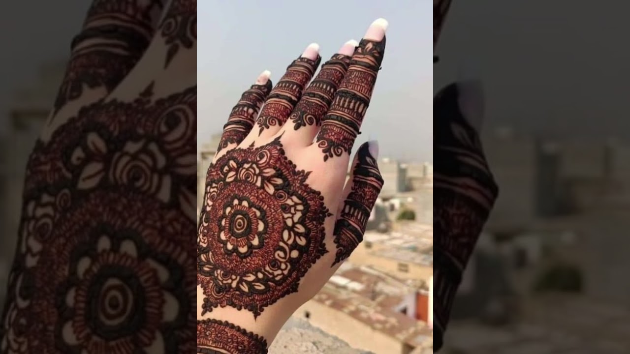 😍Gol tikki mehandi design 2026💫 new mehandi design simple and beautiful front and back hand❤