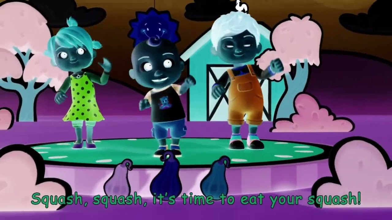 Cocomelon says squash, squash, it's time to eat your squash! / Voice pitch effects
