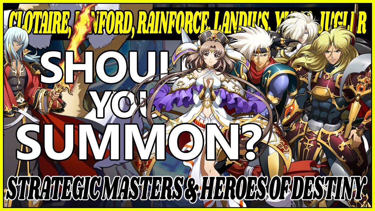 Langrisser M: Should You Summon? Clotaire, Lanford, Rainforce, Landius, Yulia, Jugler