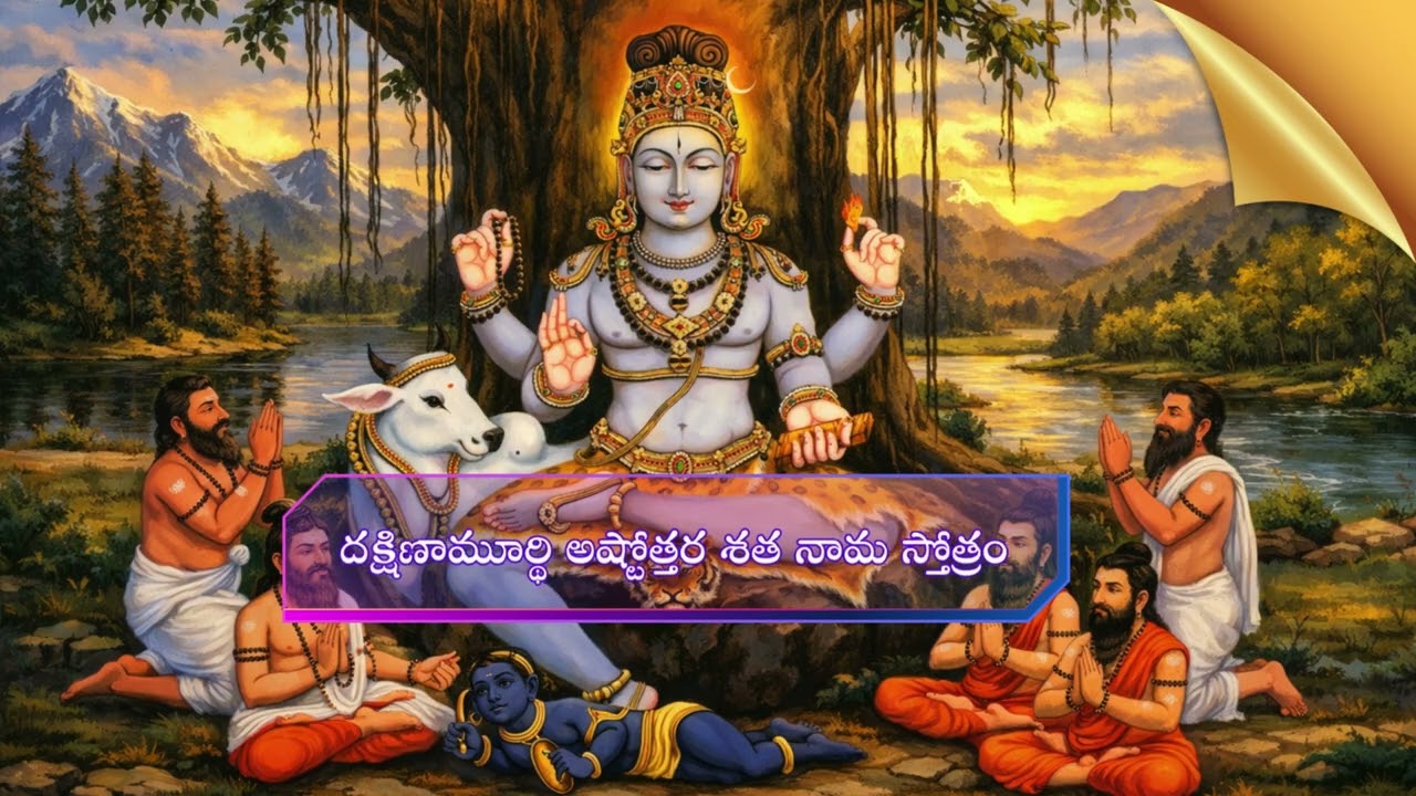 శ్రీ దక్షిణామూర్తి అష్టోత్తర శతనామ స్తోత్రం | జ్ఞానాన్ని, ప్రశాంతతను ప్రసాదించే అద్భుత స్తోత్రం |