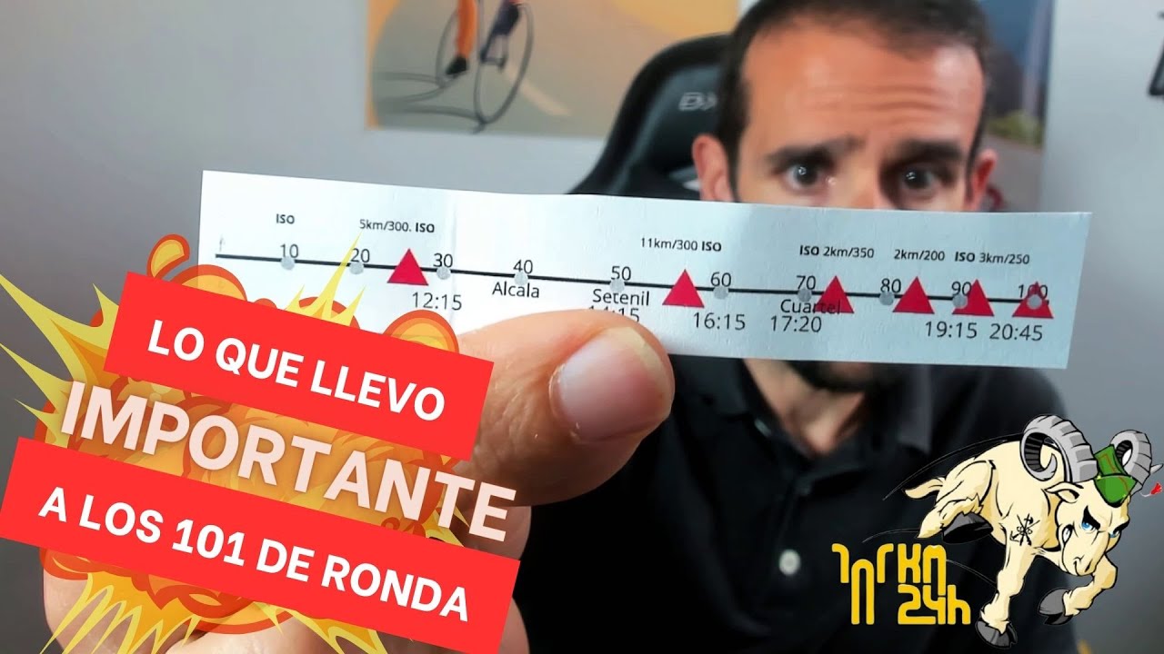 Lo que voy a llevar a los 101km de Ronda 2024