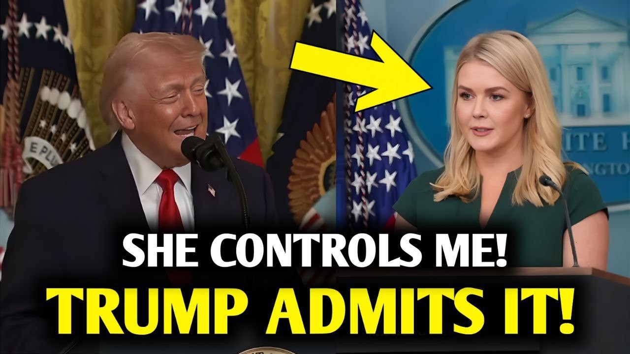 JUST IN: President Trump gives HUGE shoutout to Karoline Leavitt at the Women's History Month event
