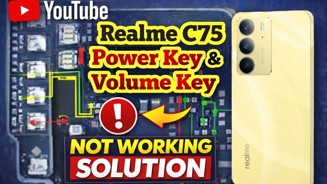 Realme C75 On Off key & Volume key not working problem solution| Realme C75 power key ways