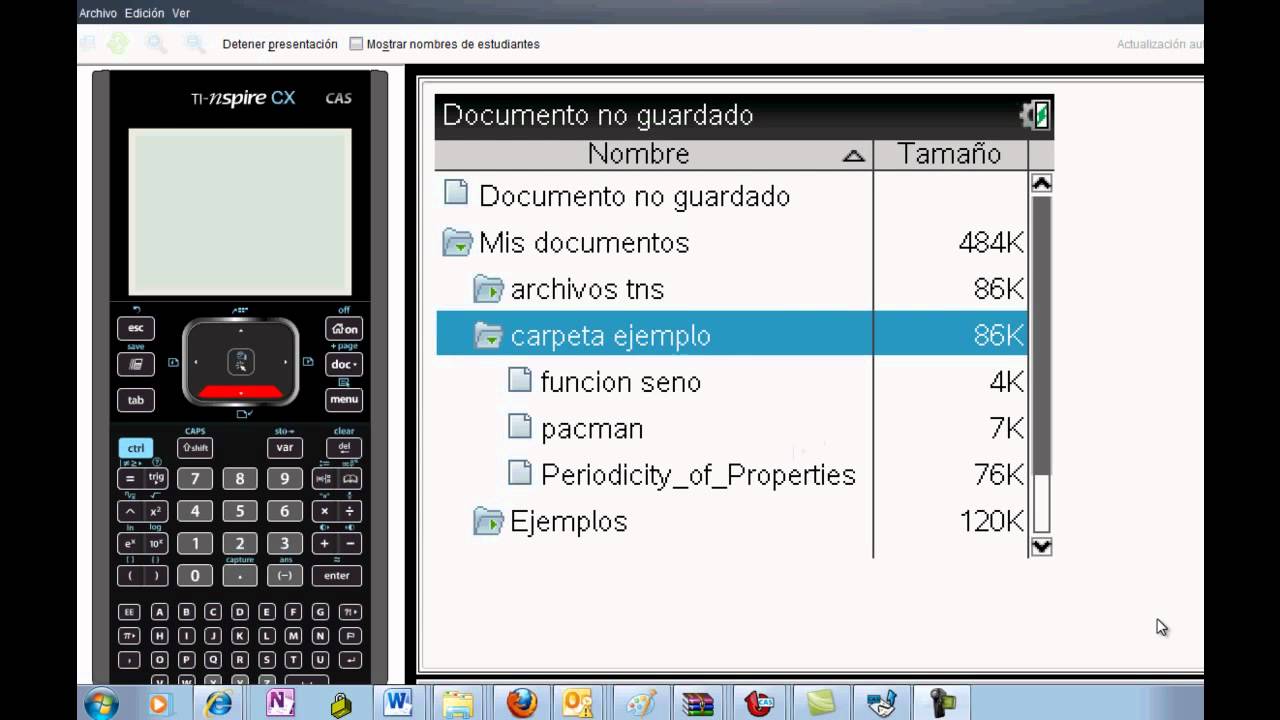 Tutorial de TI-Nspire™ CX CAS Parte 6: Pasar Aplicaciones y Contenidos a la Calculadora