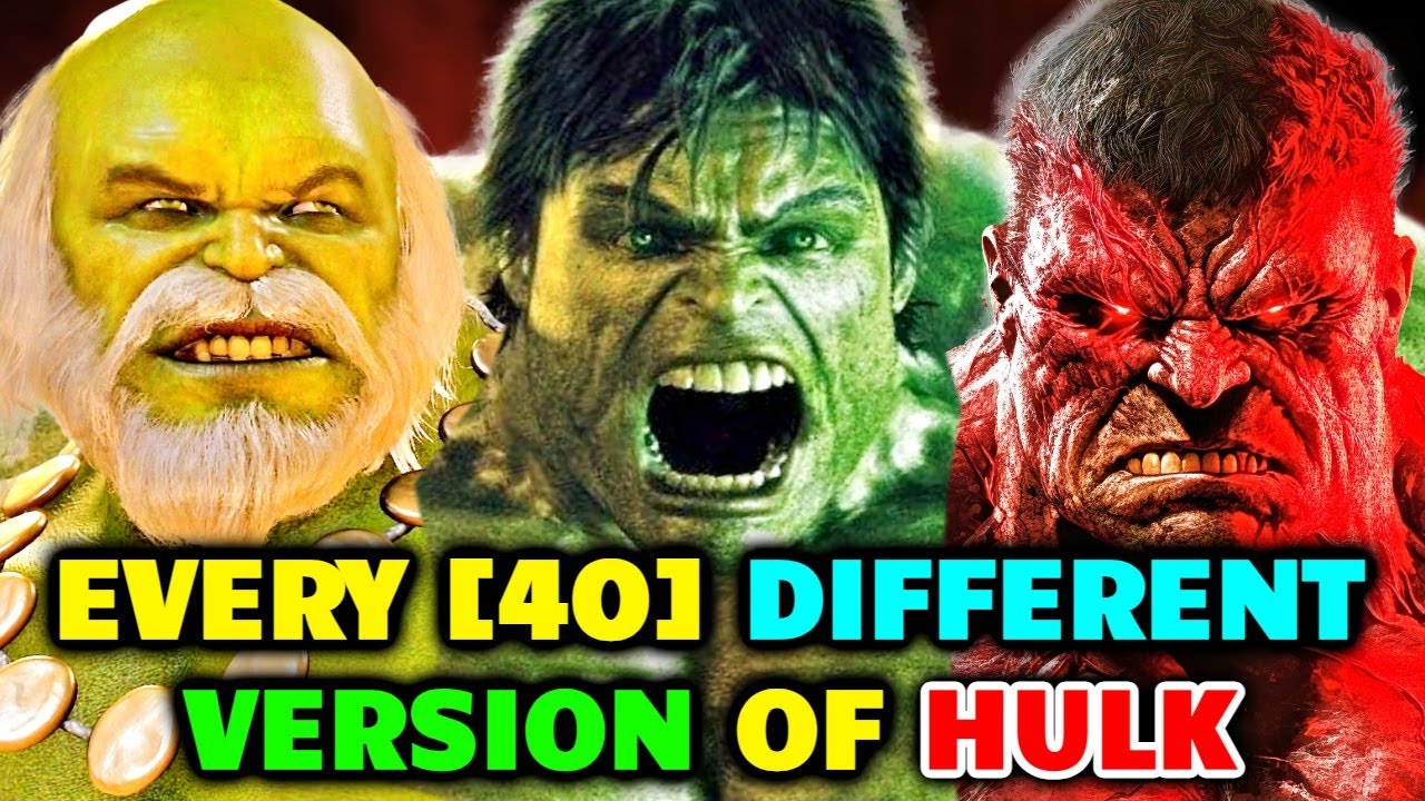 40 (Every) Terrifying &  Monstrous Hulk Variants Who Could Destroy Entire Planets In Rage - Explored