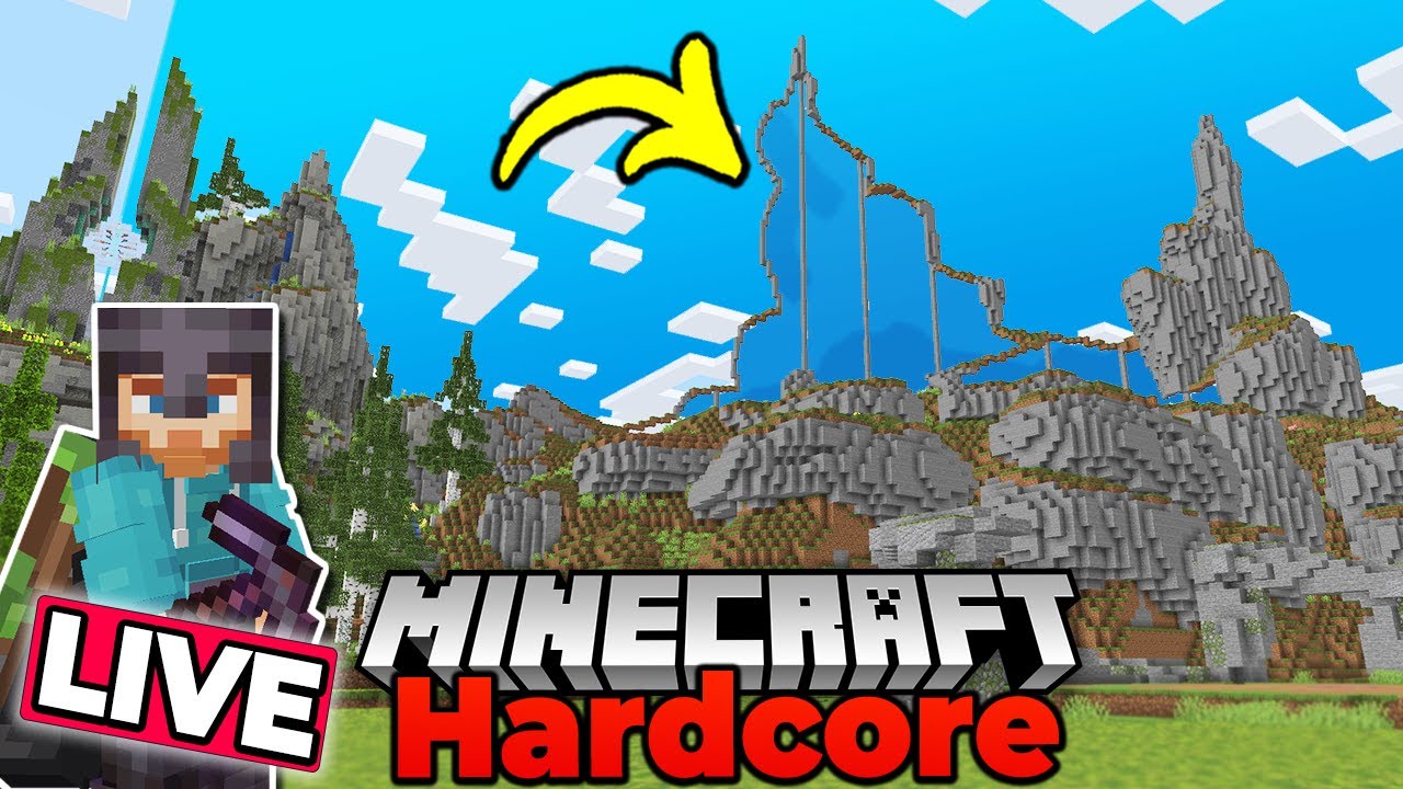 BUILDING A MOUNTAIN in HARDCORE Minecraft 1.19 Survival Let's Play