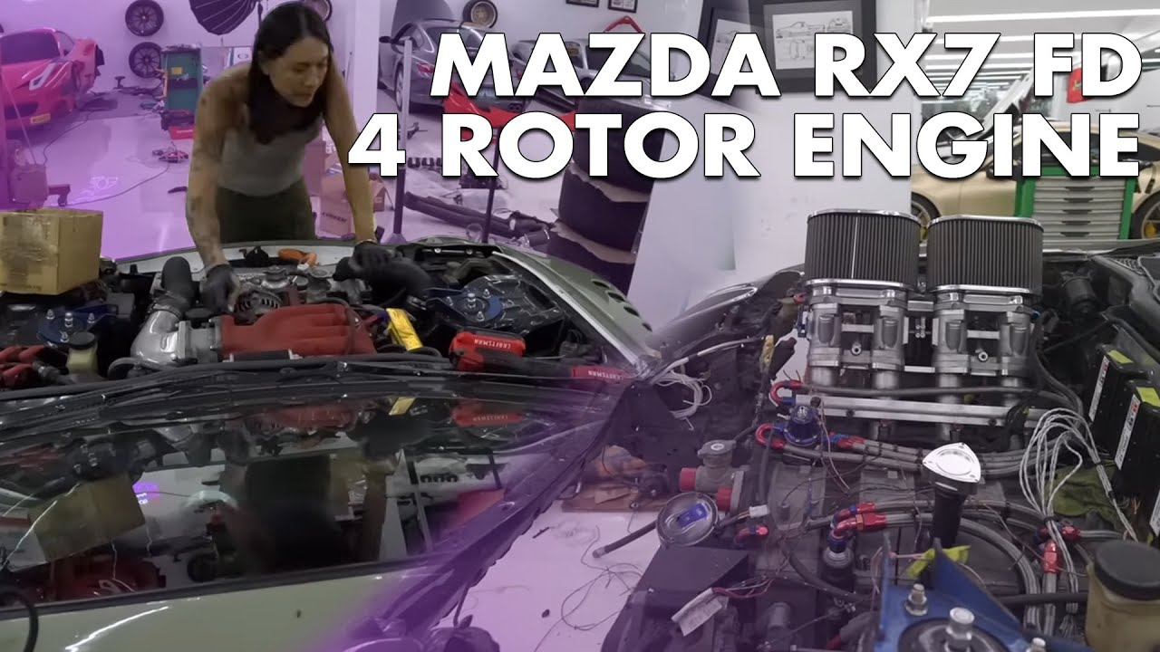 Mad Mike 4 Rotor Engine FD RX7 (2023) | Angie Mead King