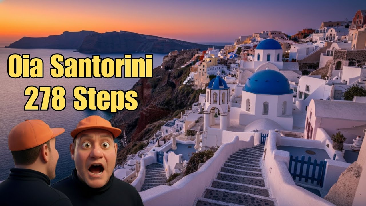 Santorini Oia Tour Climbing the DREADED 278 Steps