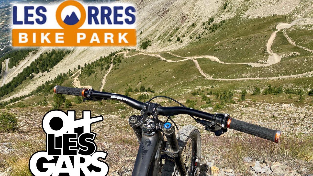 VTT DH LES ORRES BIKE PARK 2021 // piste rouge  ride n red