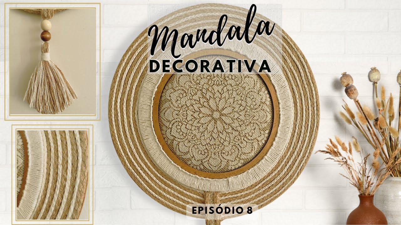 Macramê e Juta: Crie a Mandala BOHO CHIC que Vai Transformar Sua Casa!