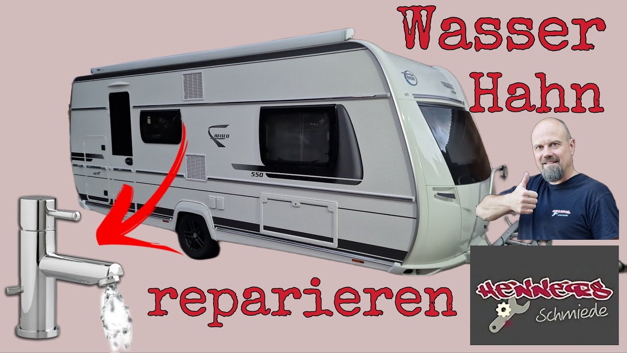 Undichten Camping Wasserhahn reparieren. So geht´s. Aufbau und Funktionsweise desselbigen.