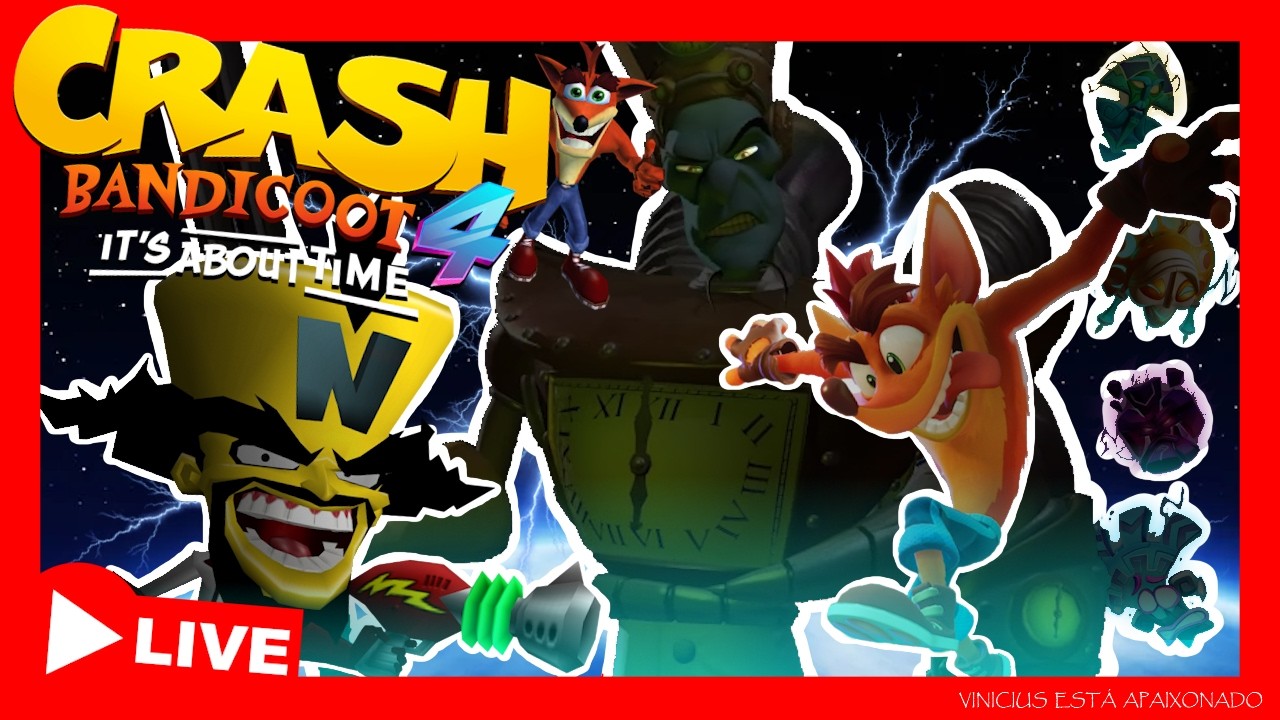 Vini tentando zerar o mais rápido possível pra ir pegar mulher | Crash Bandicoot 4💥