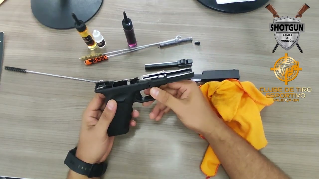 LIMPEZA E CONSERVAÇÃO DE ARMA DE FOGO