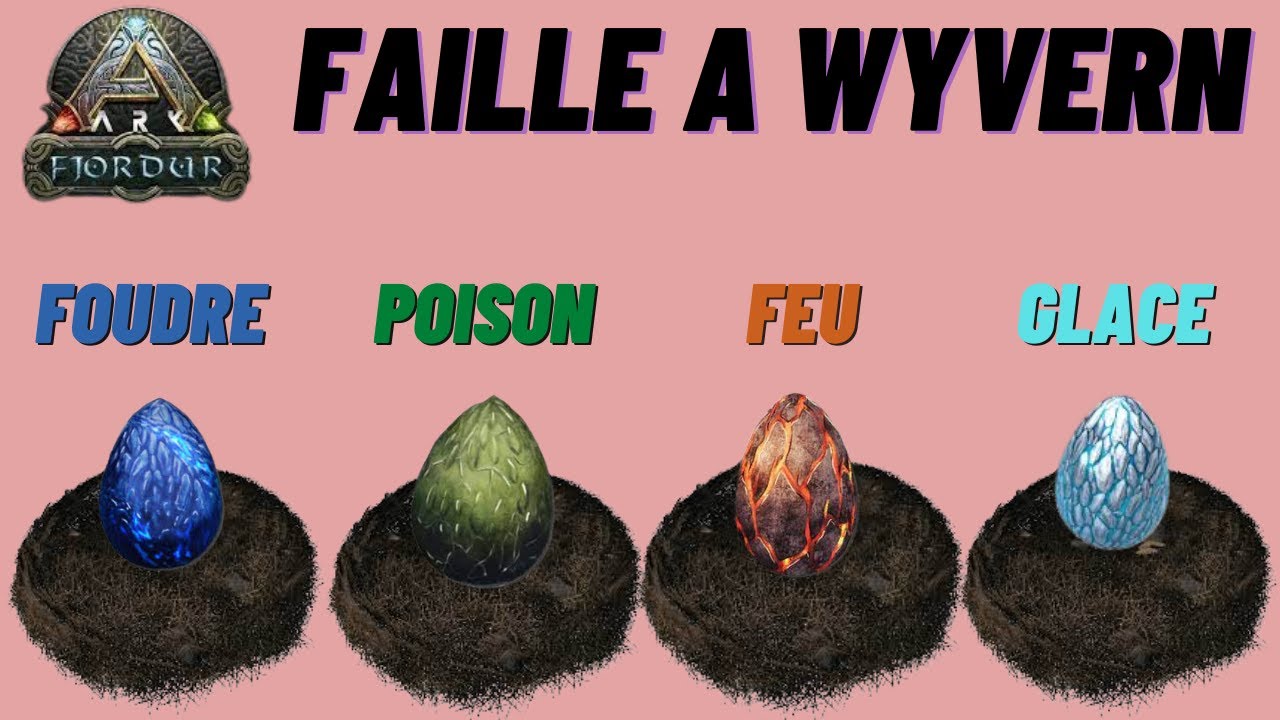[FR] Localisation des 4 Faille a Wyvern de la map Fjordur [ARK SURVIVAL EVOLVED]