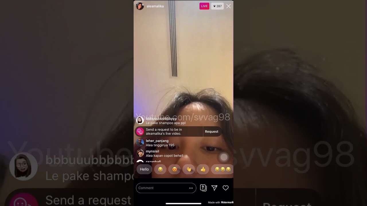 Alea Malika Live Instagram 16/10/2019