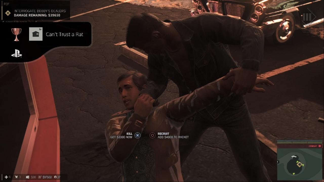 Mafia III: Definitive Edition Can't Trust A Rat Trophy