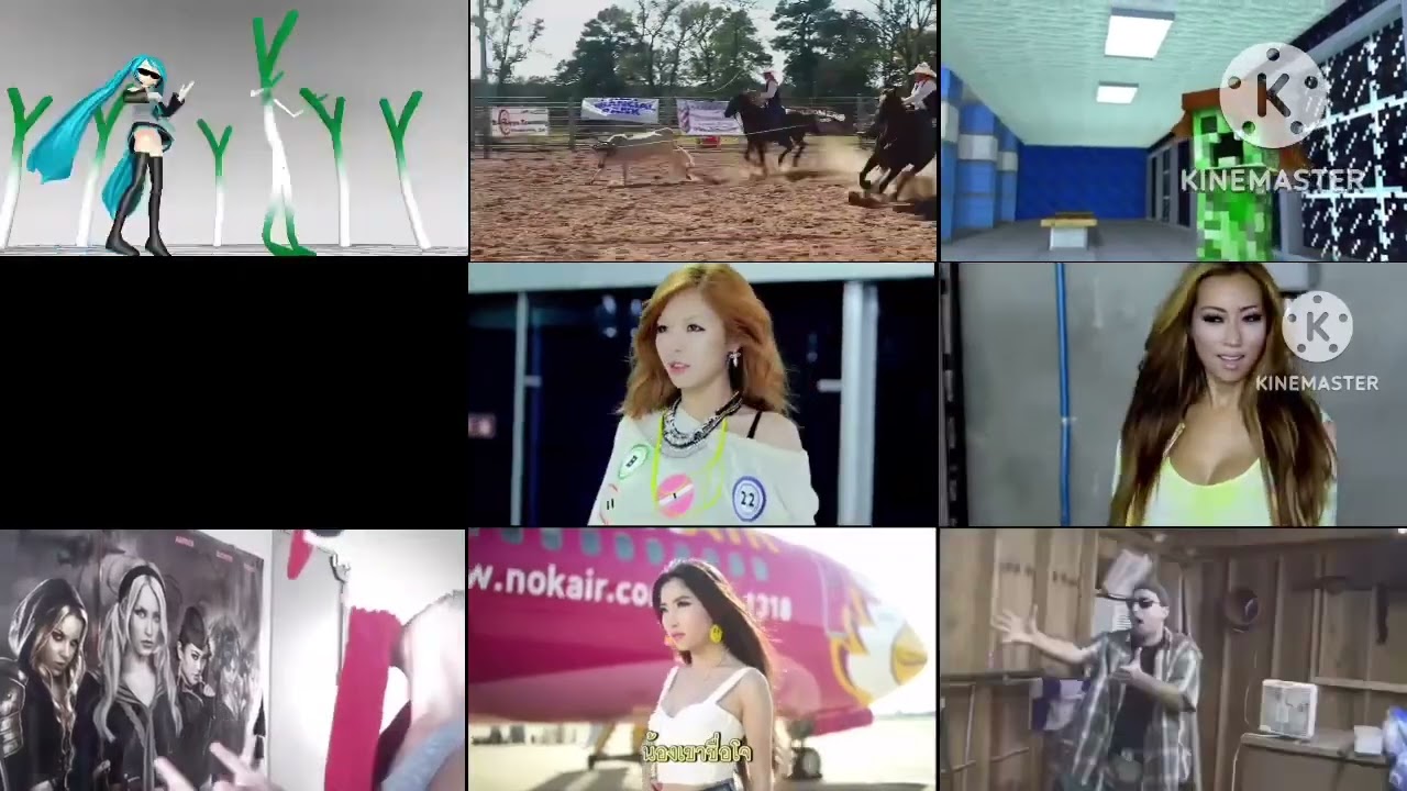 Gangnam Style 4 Parody Psy in 1