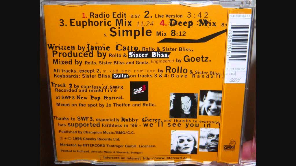 Faithless - Don't leave (1996 Euphoric mix)