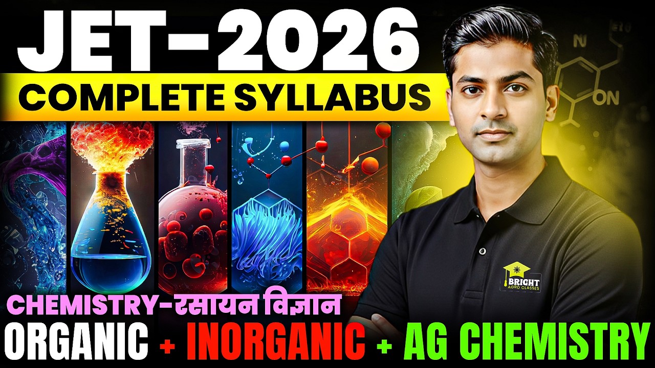 Jet-2026 Chemistry syllabus  | jet 2026 chemistry complete syllabus analysis | JET 2026 SYLLABUS